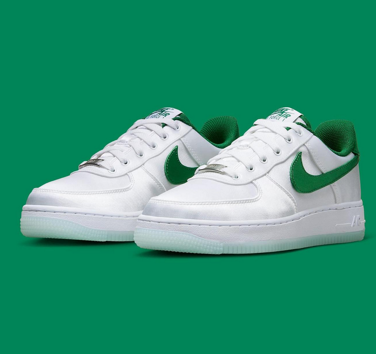 Nike Air Force 1 white & green